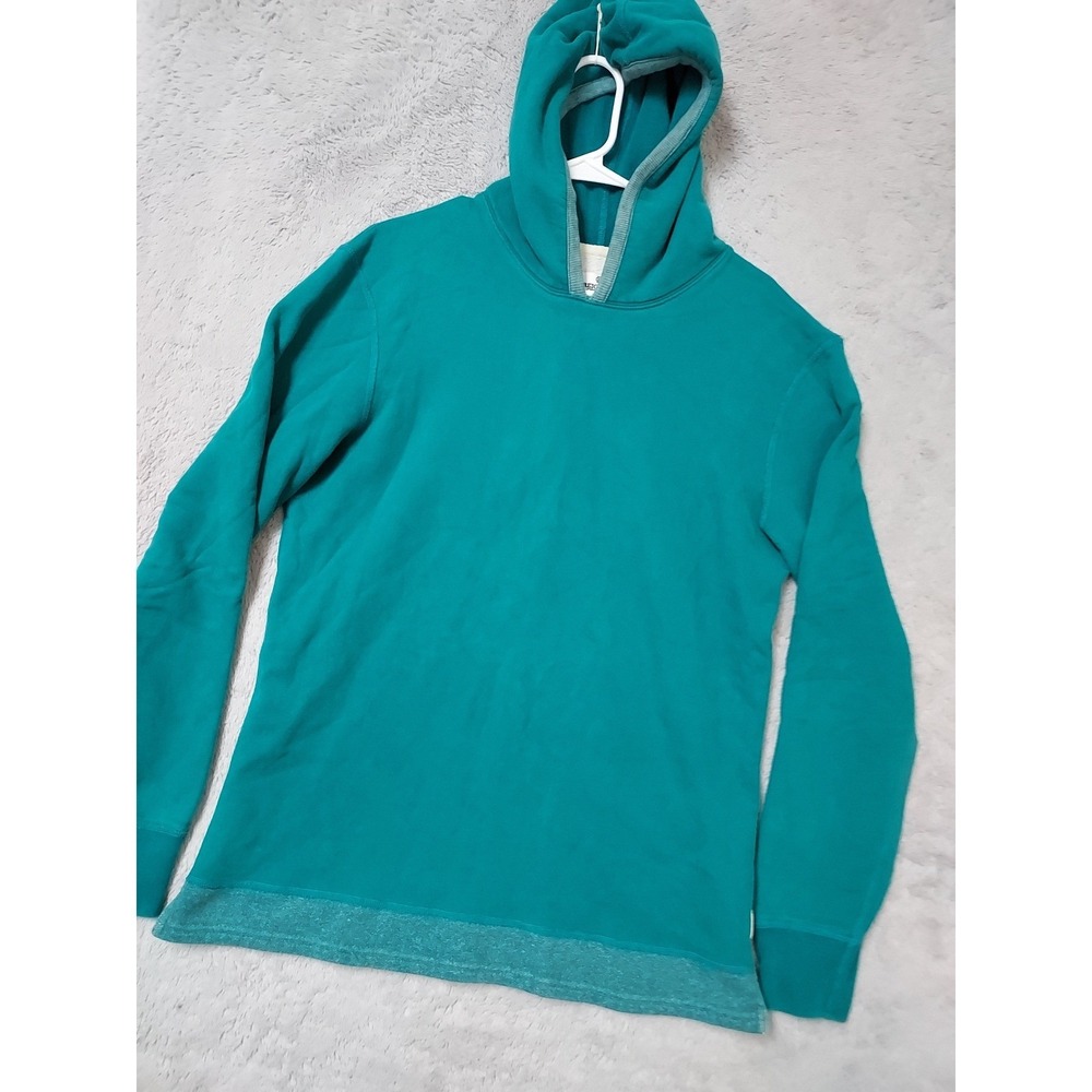 Reigning Champ Hoodie Mens Large Sweatshirt Athletic Teal Blue Cotton Blend L